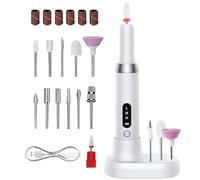 Electric Nail File | Adjustable Speed Nail Drill | Cordless Nail Drill | Nail Drill Machine | Nail Grinder With 12 Drill Bits Ergonomic And Lightweight ABS+tungsten Steel For Home Nail Salon