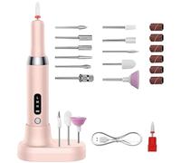 Electric Nail File, Adjustable Speed Nail Drill Kit, Cordless Nail Drill, Nail Drill Machine, Nail Grinder, 12 Drill Bits, Home Nail Salon Kit, Professional Nail Drill, Portable Nail File, Nail Care