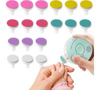 Electric Nail File Lime à Ongles Electrique 18 Pieces Electric Tools Accessory Frosted Sheet Grinder Sanding Disc Replacement Electric Head Grinder for Cutting Sets Manicure