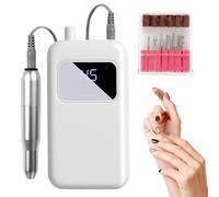 Electric Nail File, Nail Drill Machine, 45 Speed Precise Gel Removing Manicure Tool with Adjustable Speed Control, Portable Trimmer Set for Acrylic Gel Care, Professional Salon Home Travel Care