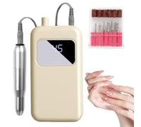 Electric Nail File, Nail Drill Machine, 45 Speed Precise Gel Removing Manicure Tool with Adjustable Speed Control, Portable Trimmer Set for Acrylic Gel Care, Professional Salon Home Travel Care