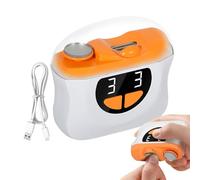 Electric Nail Trimmer, Automatic Fingernail Polisher, 2.99x3.15in 3 Speed Led Clipper, Quiet, Built in Scraps Storage for Baby Care, Elderly Maintenance, Home Manicure