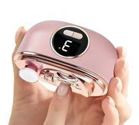 Electric Nail Trimmer, Safe Double Cutter with Polisher and Fingernail Scrap Container, 3 Speed Adjustable Display for Hands and Feet, Grooming Tool for Women, Kids, Adults, Home or Salon Use