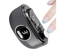 Electric Nail Trimmer, Safe Double Cutter with Polisher and Fingernail Scrap Container, 3 Speed Adjustable Display for Hands and Feet, Grooming Tool for Women, Kids, Adults, Home or Salon Use