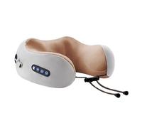 Electric Neck Massager - Cordless Heated Neck and Back Massager, Massage with Heat, USB Rechargeable Portable Device with Adjustable Strap, Muscle Relaxation Tool for Daily Use