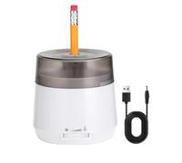 Electric Pencil Sharpener - Fast Smooth Colour Pencil Sharpening Tool, Compact Desktop Design, High Torque Motor + Blade Cutting System, Durable ABS Build Reliable Finish - For School Off