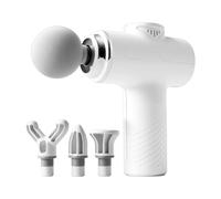 Electric Percussion Neck & Shoulder Massager, 6 Speed Handheld Gún | Portable electric percussion muscle massager features 6 speed adjustments, 4 heads,800mAh battery for deep tissue relaxation.