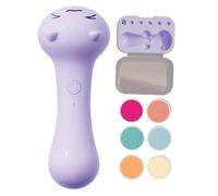 Electric Pet Nail File - 6-Head Grinder | Parrots Dogs Cats Cockatoos Hamsters, Rechargeable Claw & Beak Trimmer, Safe Grooming Tool For Conures Cockatiels Budgies Macaws, Type-C Charging White