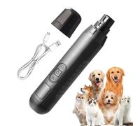 Electric Pet Nail Grinder - 5-Speed Quiet Dog Nail Grinder | USB Rechargeable Pet Tondeuse avec deux LED Light | Professional Electric Nails File for S/M/Large Dogs Cats | LCD Display toilettage Tool