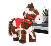 Electric Plush Horse - Battery Operated Moving Horse, Soft Realistic Companion, Calming Interactive Plaything, Educational Item Boys Girls Preschoolers Age Three Plus, Realistic Motion & Sound