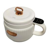 Electric Pot Small Multifunctional Household Dormitory Instant Noodle Pot Mini Electric Hot Pot Non Stick(B)