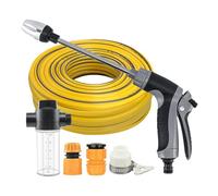 Electric Pressure Washer, Rotating Nozzle Handheld Cleaner, Portable High-Pressure Washer with Metal PVC Build, Multi-Purpose Cleaning Tool for Driveway Patio Fence Deck Garden