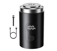 Electric Razor, Floating Head Compact Beard Trimmer, 3.23x1.41x1.38 Inches Long Battery Life, Waterproof Grooming Tool with Digital Display Ideal for Trimming and Shaping Beards