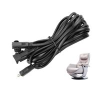 Electric Recline Cord Black - 2-Pin Long Recline Replacement Cable | Multi-purpose Reclining Sofas, Lift Chairs, Electric Recliners