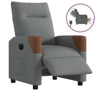 vidaXL Fauteuil réglable tissu gris foncé Gris foncé