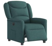 Electric Recliner Chair, Power Lift Recliner Sofa with Remote Control, 135 Degree Adjustable, Overstuffed Fabric, Dark Green, Comfortable for Living Room, Bedroom, Home Theater, Max Load 110kg