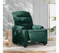 Electric Recliner Chair, Power Lift Recliner Sofa with Remote Control, Massage and Heating, Adjustable Positions, Dark Green Fabric Upholstery for Living Room, Bedroom, Home Theater, Max Load 110kg