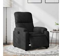 Electric Recliner Chair, Power Lift Recliner with Massage and Heat, Microfiber Fabric, Black, Adjustable Positions, USB Ports, for Living Room and Home Theater, Comfortable Chair for Relaxation