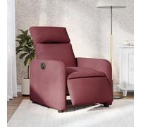 Electric Recliner Chair with Power Lift and Massage, Adjustable Headrest and Lumbar Support, Modern Fabric Lounge Chair for Living Room, Bedroom, Home Theater, Bordeaux Red, 135 Max Load 110kg