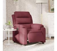 Electric Recliner Chair with Power Lift and Massage, Adjustable Heated PU Leather Sofa for Living Room Bedroom, Modern Ergonomic Design with Cup Holders and Side Pocket, 360 Remote Control, Grey