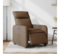 Electric Recliner Chair with Power Lift and Massage, Brown Fabric Reclining Sofa for Living Room, Home Theater, Adjustable Headrest & Lumbar Support, USB Charging Ports, Easy Assembly, 110kg Capacity