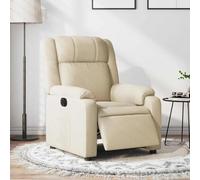 Electric Recliner Chair with Power Lift and Massage, Cream Fabric Adjustable Ergonomic Sofa for Living Room and Bedroom, Home Theater Seating with Remote Control, USB Ports, and Heated Function