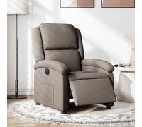 Electric Recliner Chair with Power Lift and Massage, Modern Fabric Lounge Chair for Living Room, Adjustable Headrest and Lumbar Support, Comfortable Reclining Sofa for Relaxation, Taupe Color