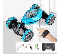 Electric Remote Control Car, Gesture Sensing RC Stunt Car,Gesture Sensing RC Stunt Car with Light and Music,Double Sided Rotating Off Road Vehicle 360° Flips with Tail Spray,for Kids Birthday(1pcs)