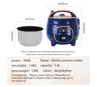 Electric Rice Cooker Small Capacity Mini Rice Cooker Boiling Water for Rice and Soup Separated Inner Pot