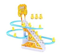 Electric Roller Coaster Toy, Small Duck Toy Stairs, Duck Racing Track Building Toy, Children's Music Game, Home Travel Play Toy, Interactive Duck Track, Music And Sound Effects Toy, Track Building Fun