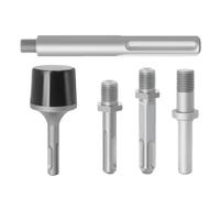 Electric Rubber Mallet - Detachable Vibrator Hammer, Compact Power Tool Design, Durablee Build, Interchangeable Heads | Tiling Installation Equipment Accessories, Construction Tool Kit, Precision