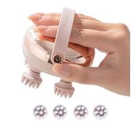 Electric Scalp Massager - 3 Speeds Waterproof Relaxation Device for Head and Neck | Cordless Rechargeable Handheld Massager with Soft Silicone Bristles, Portable Spa Tool for Men Women Shower Home