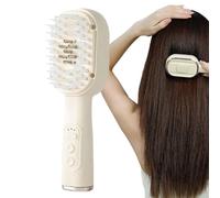 Electric Scalp Massager - Red Light Comb | Rechargeable Hair Brush | 3 Vibration Levels, Red And Blue Light Modes, Cordless Portable Design, for Home Travel & Salon Use, 500mAh Rechargeable