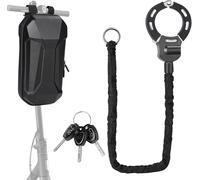 Electric Scooter Lock,Anti-Theft Handcuffs With Keys And Waterproof Bag,Handcuff Padlock For Electric Scooters And Bikes,Self-Balancing Scooter,Bicycle Accessories (Black)