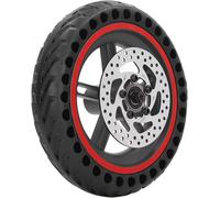 Electric Scooter Rear Wheel Tire For Xiaomi M365 1s Red, Electric Scooter Rear Tire 110mm Disc Brake Rear Wheel Tire Replacement