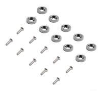 Electric Scooter Spacer Screws 10pcs Metal Rust-Proof(Silver-gray) | High-strength metal, long-lasting wear resistance, fits electric pour scooters, bikes, 10-piece set