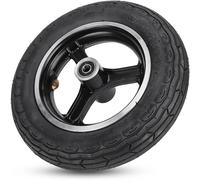 Electric Scooter Tyre, 10 Inch Electric Scooter Inflatable Tire With Aluminum Alloy Front Wheel Hub Tire Scooter Replacement Wheels
