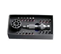 Electric Screwdriver Bits - Aluminum Alloy S2 Alloy Magnetic Precision Drill Tips, Ergonomic Handle Driver Bit Set, Storage Base | Repair Kit For Electronics Phone Tablet Appliance Use