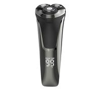 Electric Shaver - 4D Floating Head Rotary Trimmer, Wet & Dry Beard Shaving Tool, USB Rechargeable, Washable Grooming Shaver with Digital Display for Men, Travel and Home Use