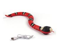 Electric Snake Toy for Cats & Dogs, Interactive Moving Cat Toy | Smart Sensing & Obstacle Avoidance, USB Rechargeable, Realistic Swinging Tail for Indoor Play, Exercise & Engagement