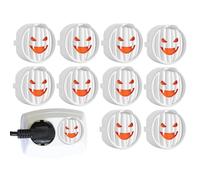 Electric Socket Covers, 10X Ghost Smile Outlet Covers, Home Safety Plugs Protector Guard, Child Proof Electrical Outlet Protectors, Safe Plug Protectors, Easy To Use, Portable for Power Sockets