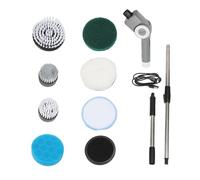 Electric Spin Scrubber Cordless | IPX7 Water - Safe with 7 Brush Heads | 3 Speed Scrubber for Bathroom Tile/Kitchen Sink/Grout Care | 100 Min Runtime, LED Display