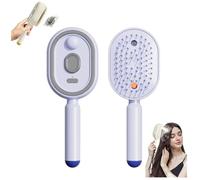 Electric Spray Air Cushion Massage Comb, Anti-Tangle & Essential Oil Mist Electric Hair Brush Women with Water Spray, Electricspray & Massage Hair Brush (purple)