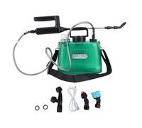 Electric Sprayer 5L Battery Operated | 2000mAh Portable Herbicide Sprayer for Garden/Car Washing | Automated Function with 4 Nozzles & Extended Range (Green)