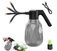 Electric Sprayer Bottle - 2L Rechargeable Garden Mister, Adjustable Nozzle Watering Can, 1 Touch Pressure Spray for Gardening Lawn Car Cleaning, Plant Care Tool, 5.31x10.63x5.91 inches
