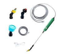 Electric Sprayer Mister, Watering Nozzle Set, Rechargeable Garden Wand, 10m Hose 2200mAh Battery, 60-86cm Rod, ABS PVC Stainless Steel, for Patio Lawn Cleaning Outdoor Plants