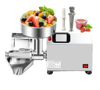 伟 祥 Electric Tomato Strainer, 450W Commercial Tomato Milling Machine, 70-150kg/h, Stainless Steel, Pure Copper Motor, Food Milling Press Machine for Tomato Strawberry Blueberry Sauce