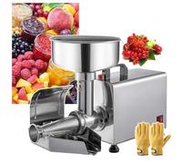 伟 祥 Electric Tomato Strainer Machine, 90-160 Kg/H Pure Copper Motor, Stainless Steel, High Working Efficiency, Saves Time, Tomato Milling Machine for Jam & Sauce, Commercial, Waterproof