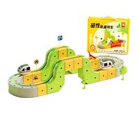 Electric Train Set Flexible Race Track for Kids 3 6 7 8, Building Toy Train Track Gravity-Defying 3D Embedded Layouts & Motorized Car, STEM Learning Gift (71Pcs)