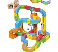 Electric Train Set Flexible Race Track for Kids, Train Track Toy, Anti-Gravity, 3D Embedded Layouts with Electric Car, Educational Learning Gift for Children Aged 3-8 Years Old (101pcs)